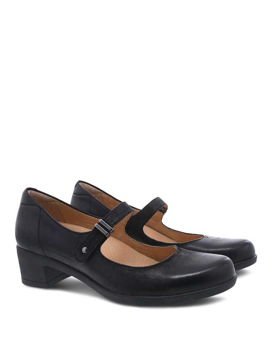 women's dansko dress shoes Dansko Women's Callista Burnished Nubuck Black 36 M