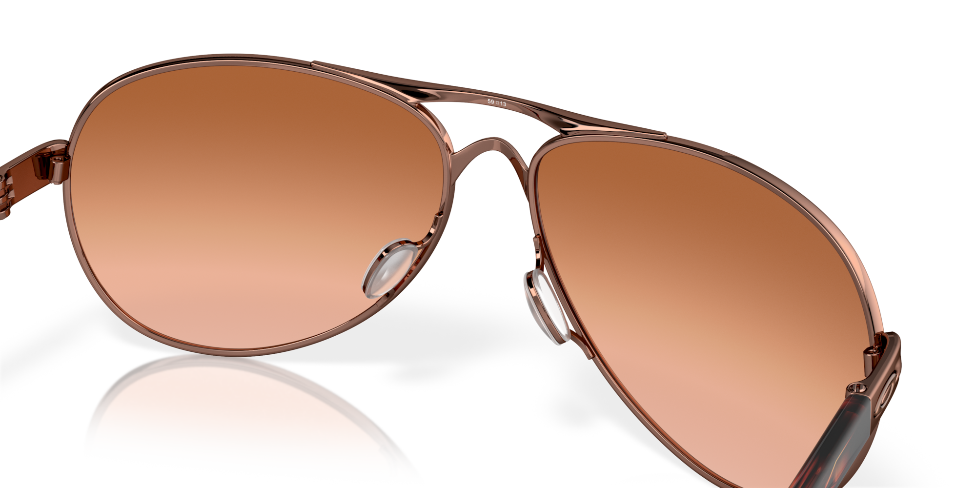 Oakley Feedback Vr50 Brown Gradient Lenses, Rose Gold Frame 7