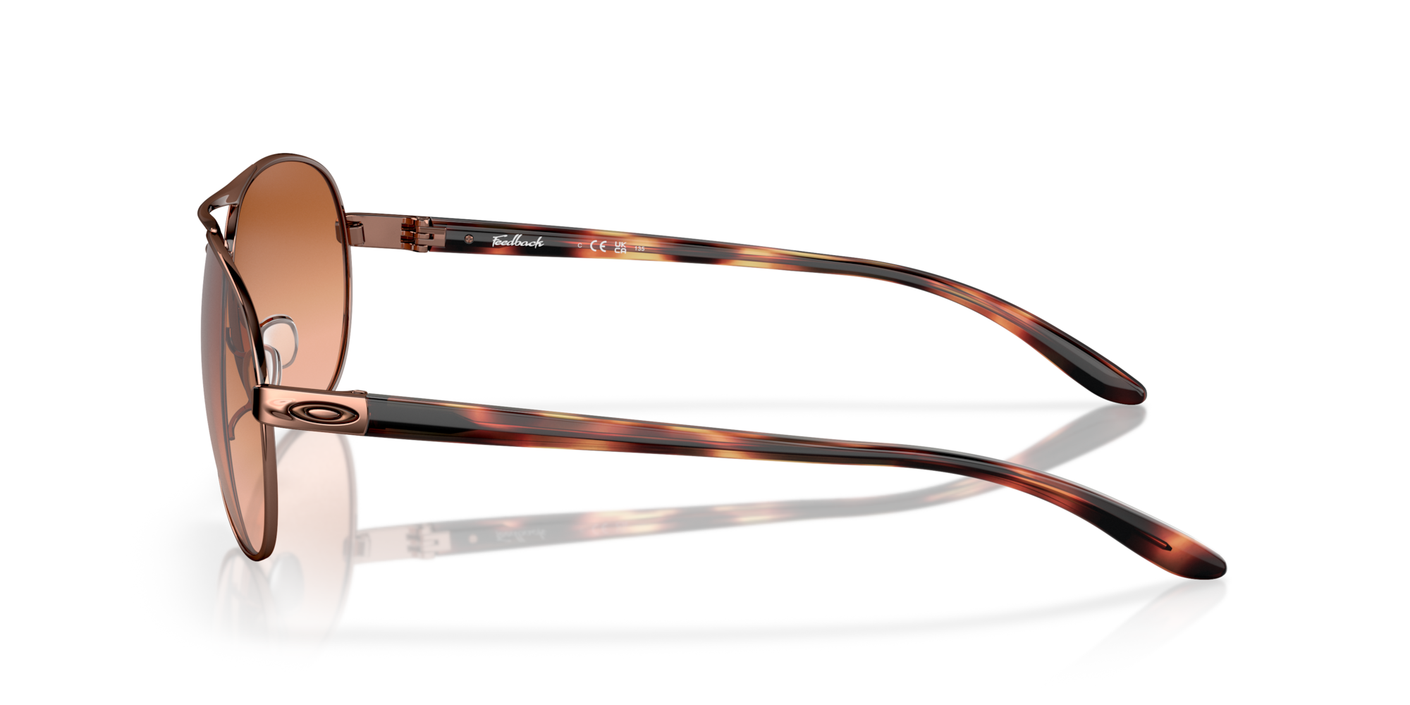 Oakley Feedback Vr50 Brown Gradient Lenses, Rose Gold Frame 3