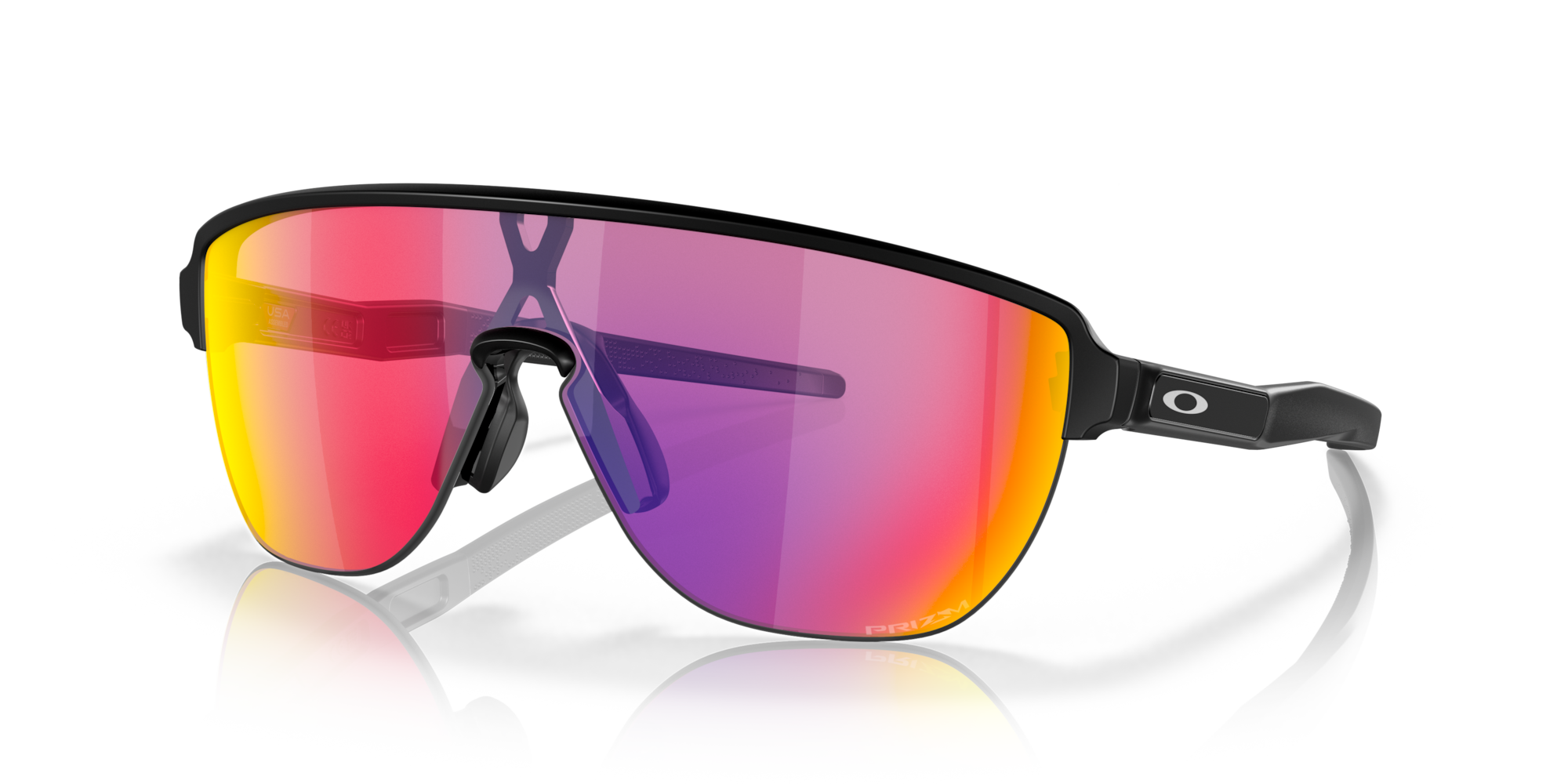 Oakley Corridor Low Bridge Fit Prizm Road Lenses Matte Black Frame