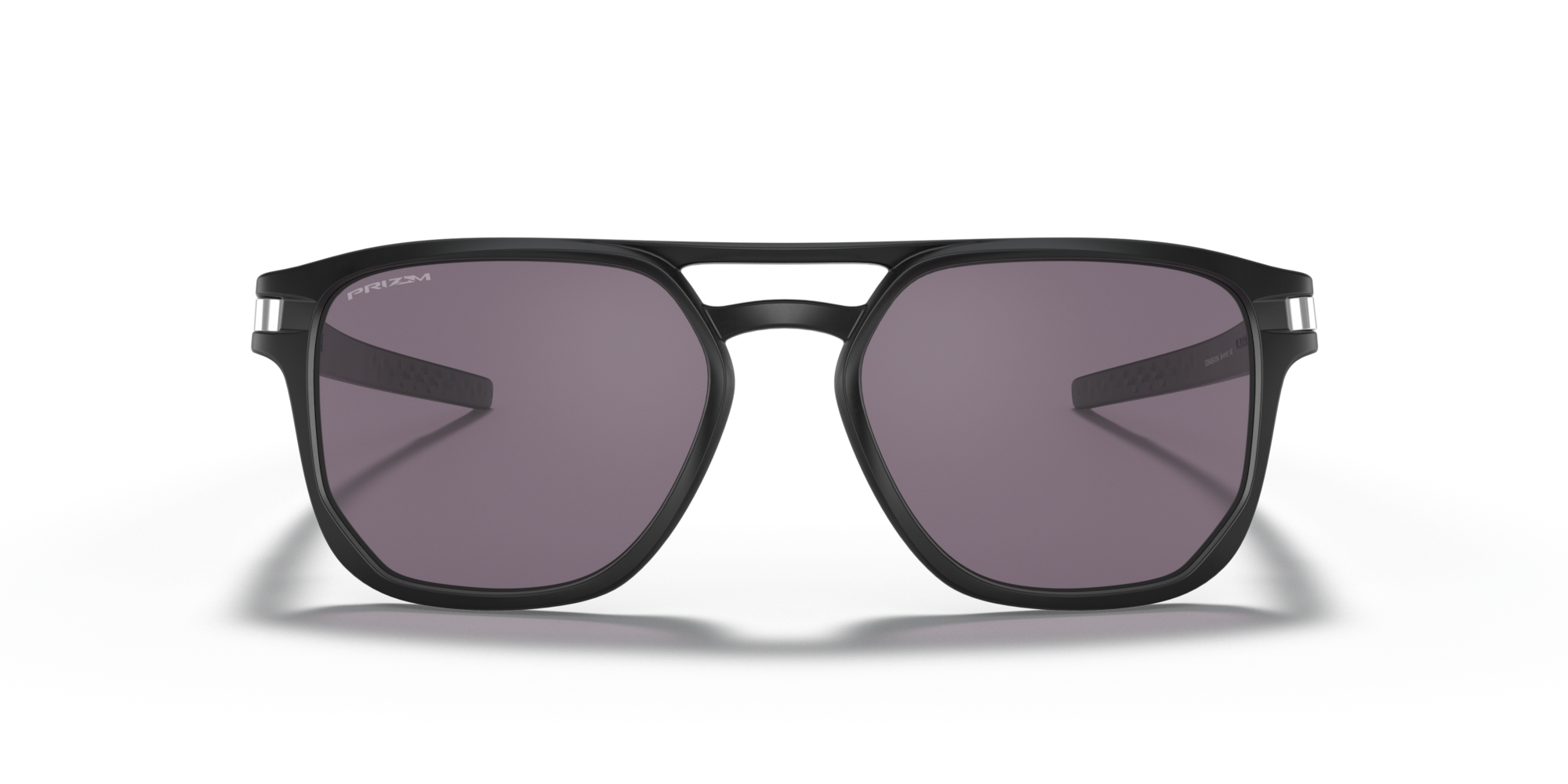 Black sunglasses with a white background
