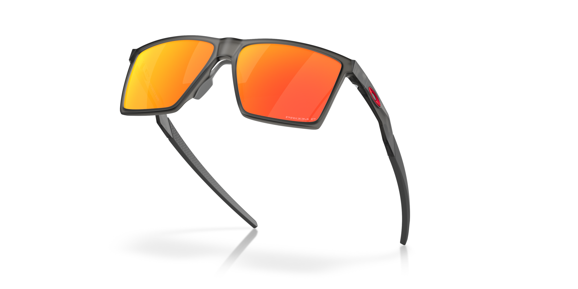 Oakley Futurity Sun Prizm Ruby Polarized Lenses with Satin Grey Smoke Frame