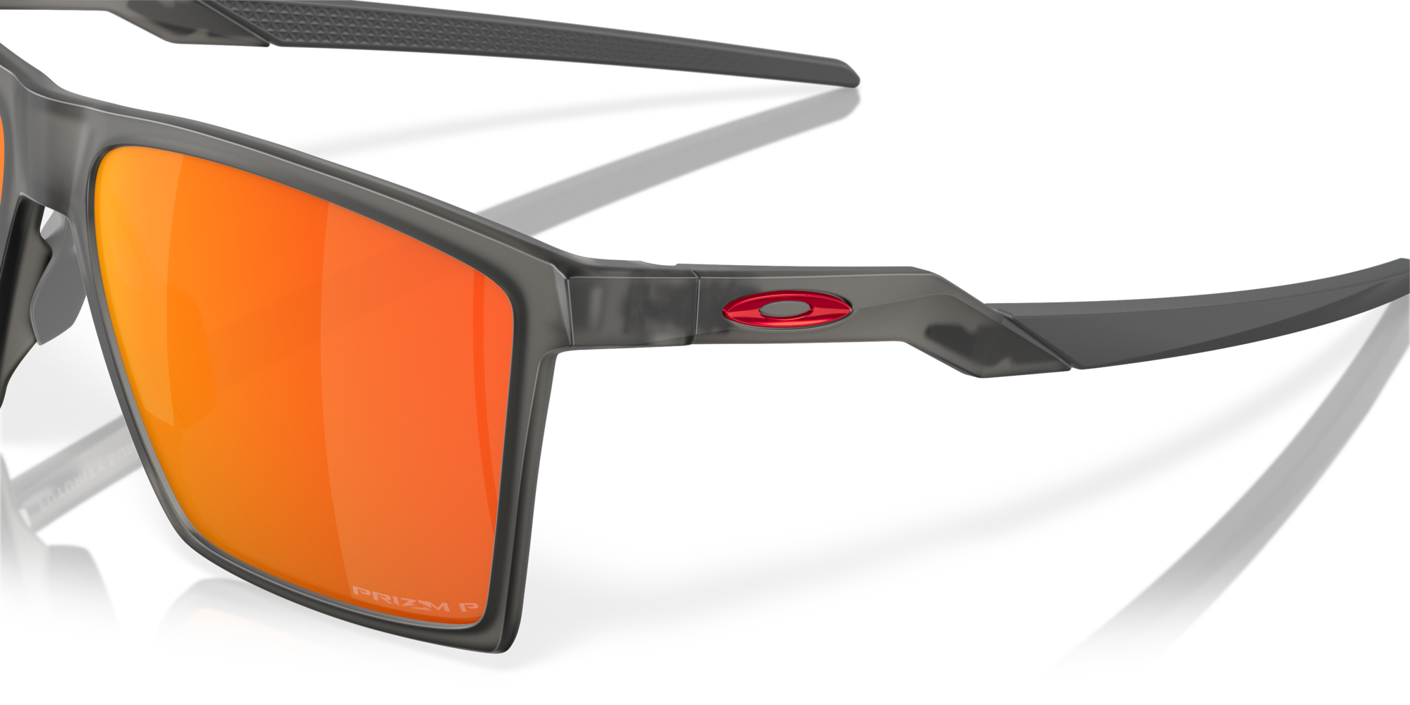 Oakley Futurity Sun Prizm Ruby Polarized Lenses with Satin Grey Smoke Frame