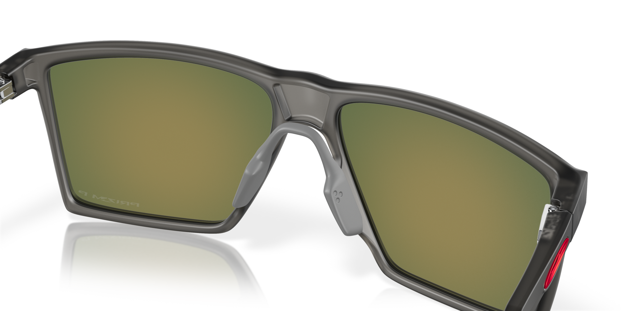 Oakley Futurity Sun Prizm Ruby Polarized Lenses with Satin Grey Smoke Frame