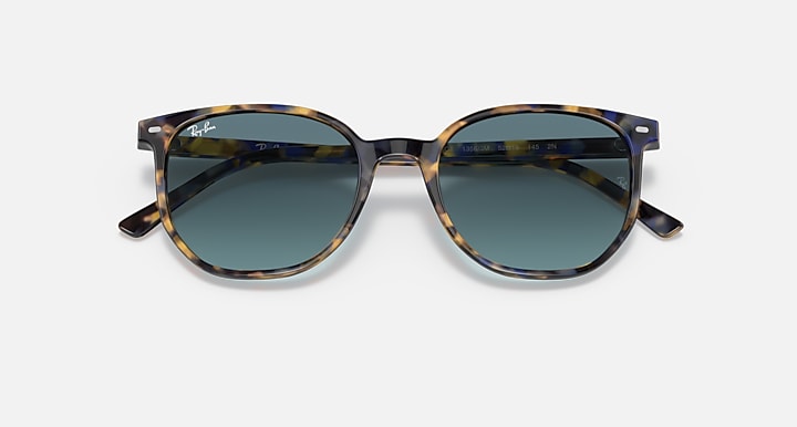 Ray Ban Elliot Polished Yellow & Blue Havana Frame with Blue Gradient Lenses 6