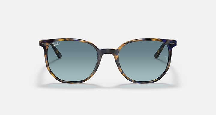 Ray Ban Elliot Polished Yellow & Blue Havana Frame with Blue Gradient Lenses 3
