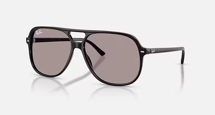 Ray Ban Bill Summer Capsule Polished Black Frame with Violet Lenses