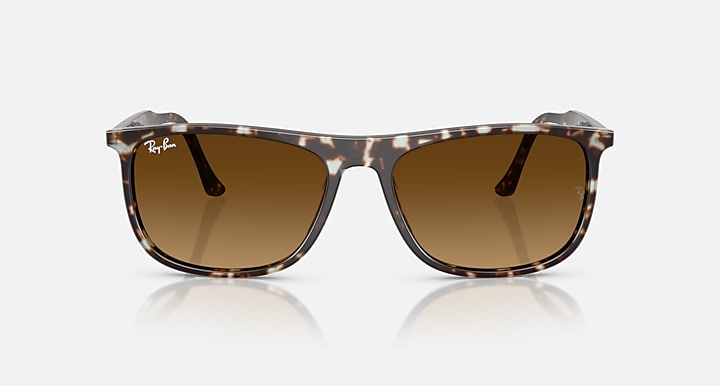 Ray Ban RB2216 Polished Havana YellowTurtle Frame with Gradient Brown Lenses