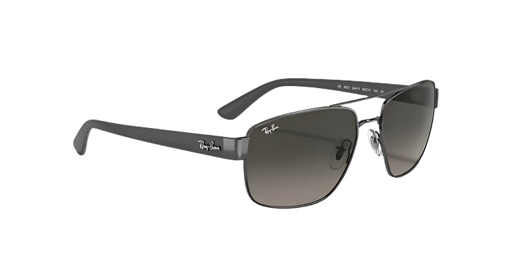 Ray Ban RB3663 Polished Gunmetal with Grey Gradient Lenses 1