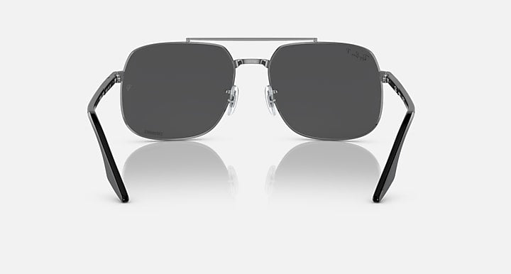 Ray Ban RB3699 Polished Gunmetal with Dark Grey Chromance lenses 3