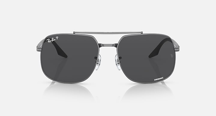 Ray Ban RB3699 Polished Gunmetal with Dark Grey Chromance lenses 5