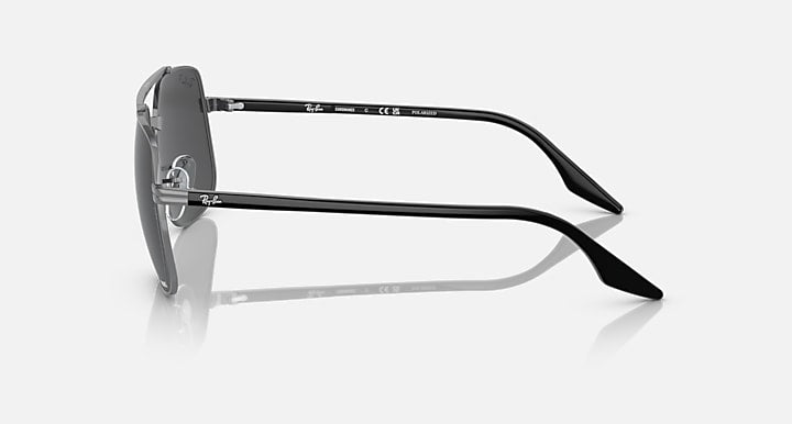 Ray Ban RB3699 Polished Gunmetal with Dark Grey Chromance lenses 4