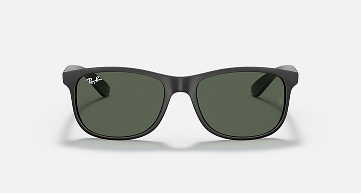 Ray Ban Andy Matte Black with Green Lenses 3