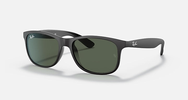Ray Ban Andy Matte Black with Green Lenses 2
