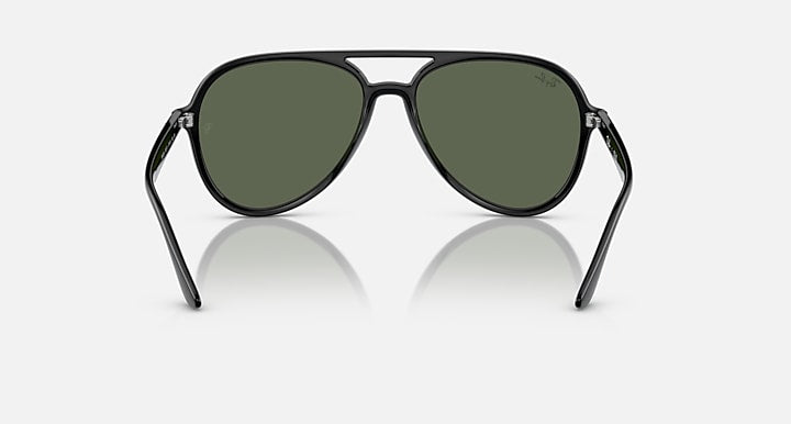 Ray Ban RB4376 Polished Black with Dark Green Lenses 5