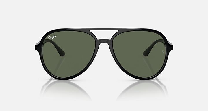 Ray Ban RB4376 Polished Black with Dark Green Lenses 3
