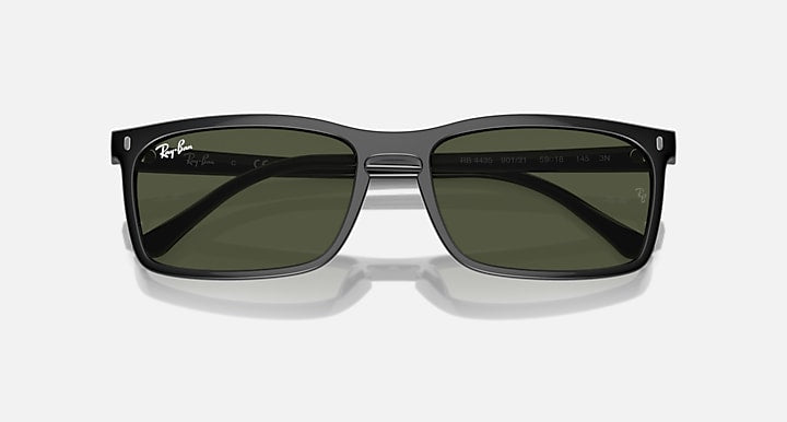 Ray Ban RB4435 Polished Black with Green Lenses 2