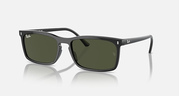 Ray Ban RB4435 Polished Black with Green Lenses 6