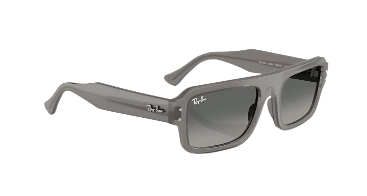 Ray Ban Lukas Bio-Based Polished Transparent with Gradient Grey Lenses 1