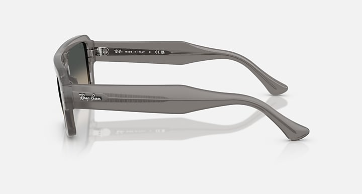 Ray Ban Lukas Bio-Based Polished Transparent with Gradient Grey Lenses 4