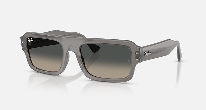 Ray Ban Lukas Bio-Based Polished Transparent with Gradient Grey Lenses 2