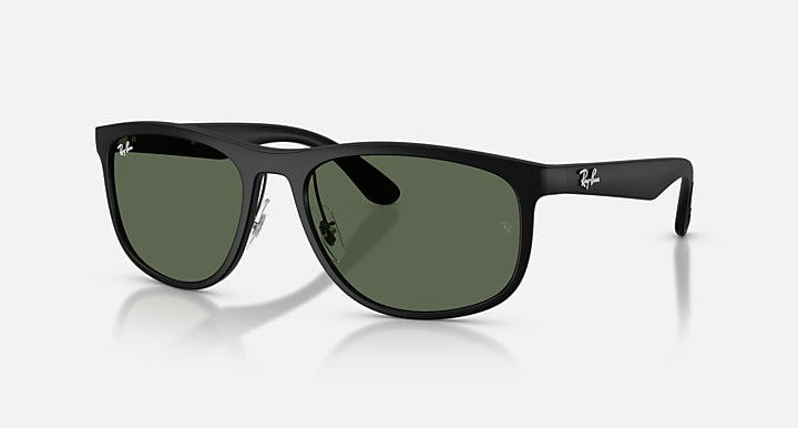 Ray Ban RB4468 Liteforce Matte Sand Black with Dark Green Lenses 2