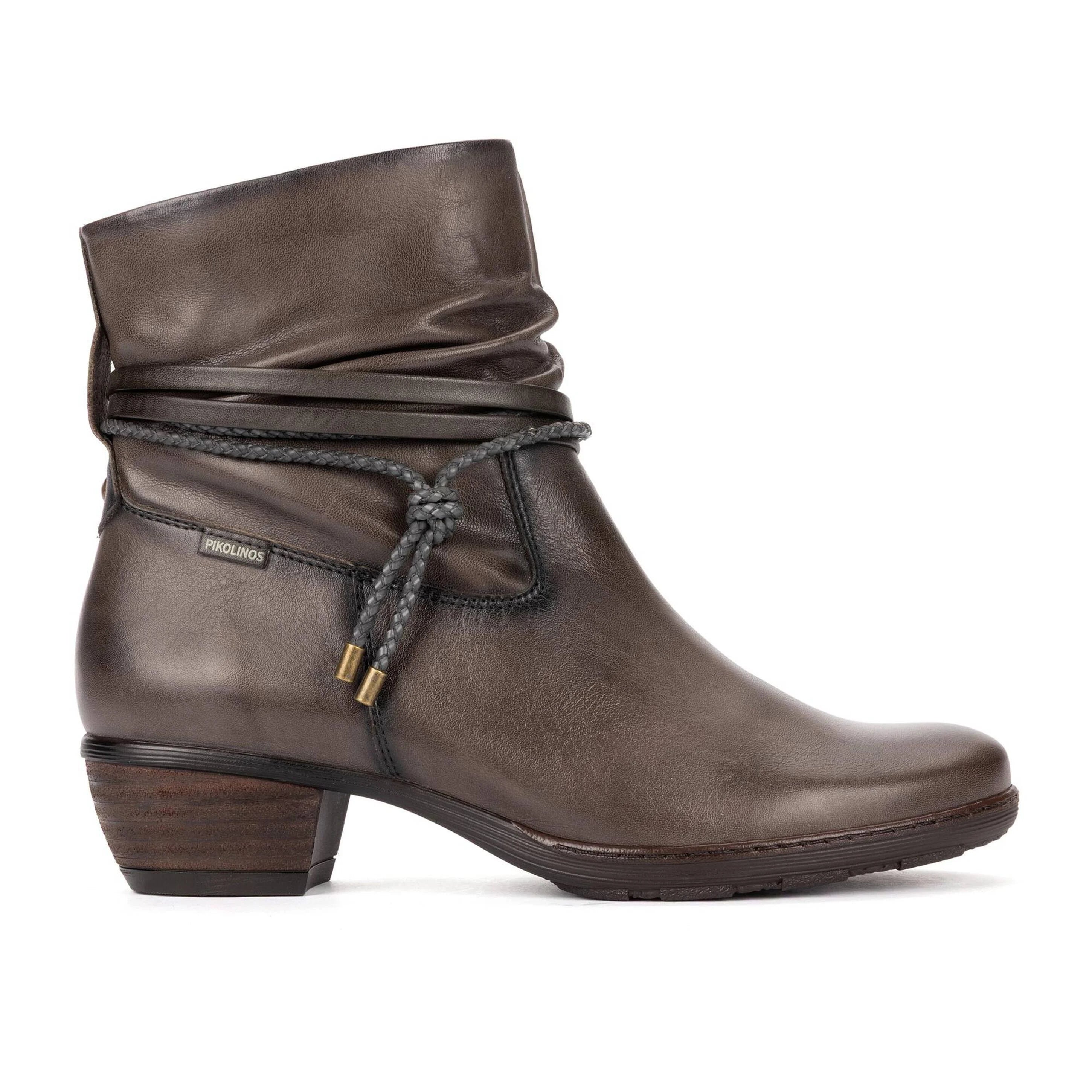 Pikolinos Utiel Ankle Boots with Wrinkled Leather and Decorative Detail Women's 2