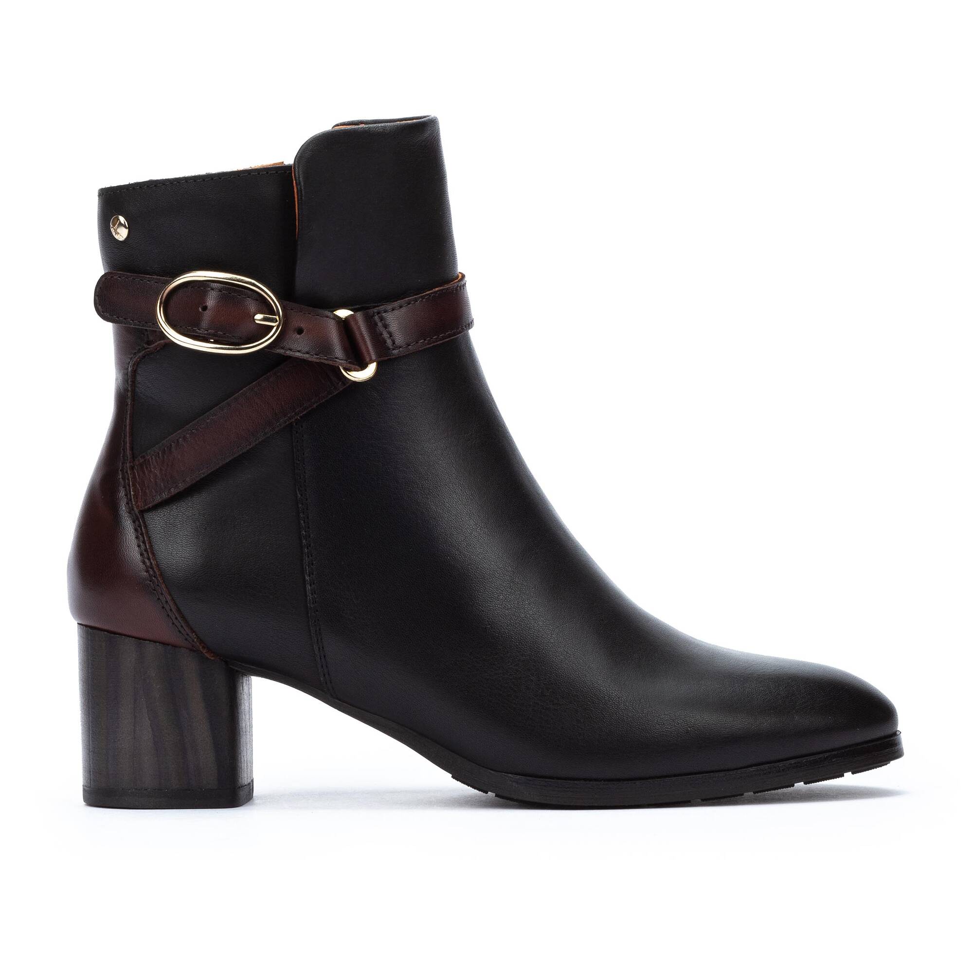 Women's Pikolinos Calafat Ankle Boots with Buckle Color: Black