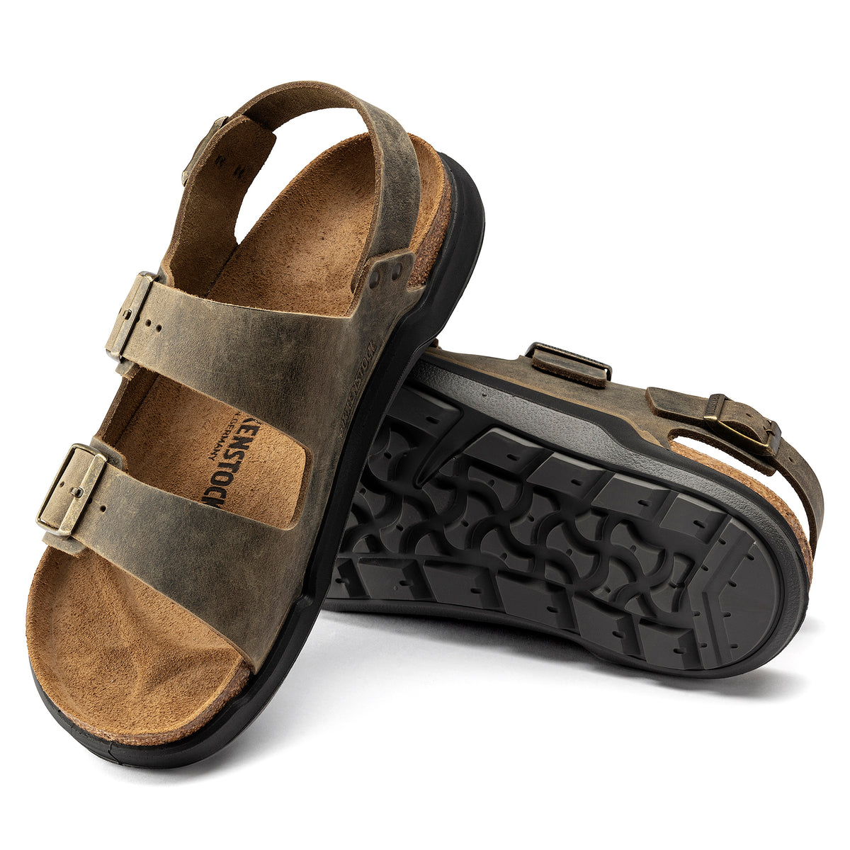 Birkenstock Milano Rugged Oiled Leather Men display picture 2