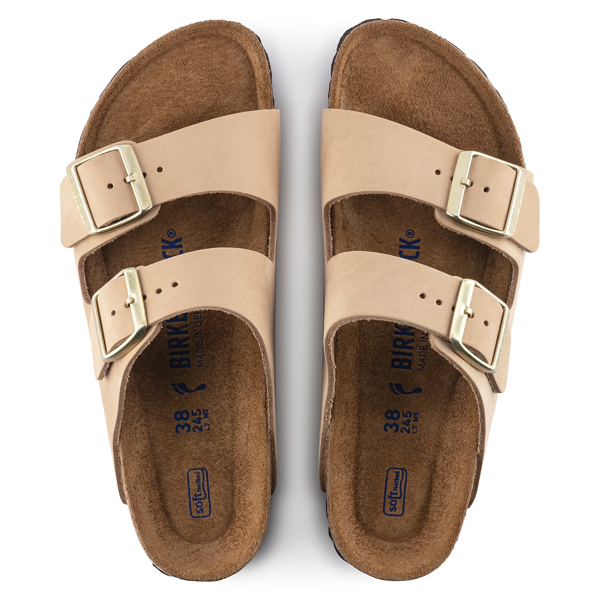 Birkenstock Arizona Soft Footbed Nubuck Leather Women's 9