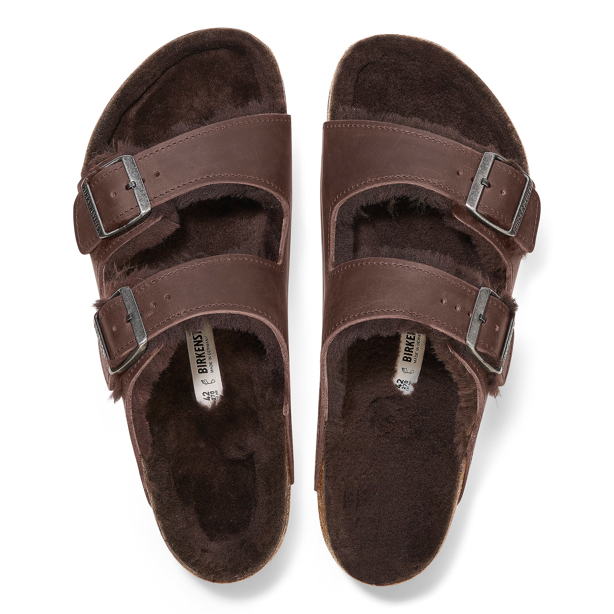 Birkenstock Arizona Shearling Oiled Leather Women's