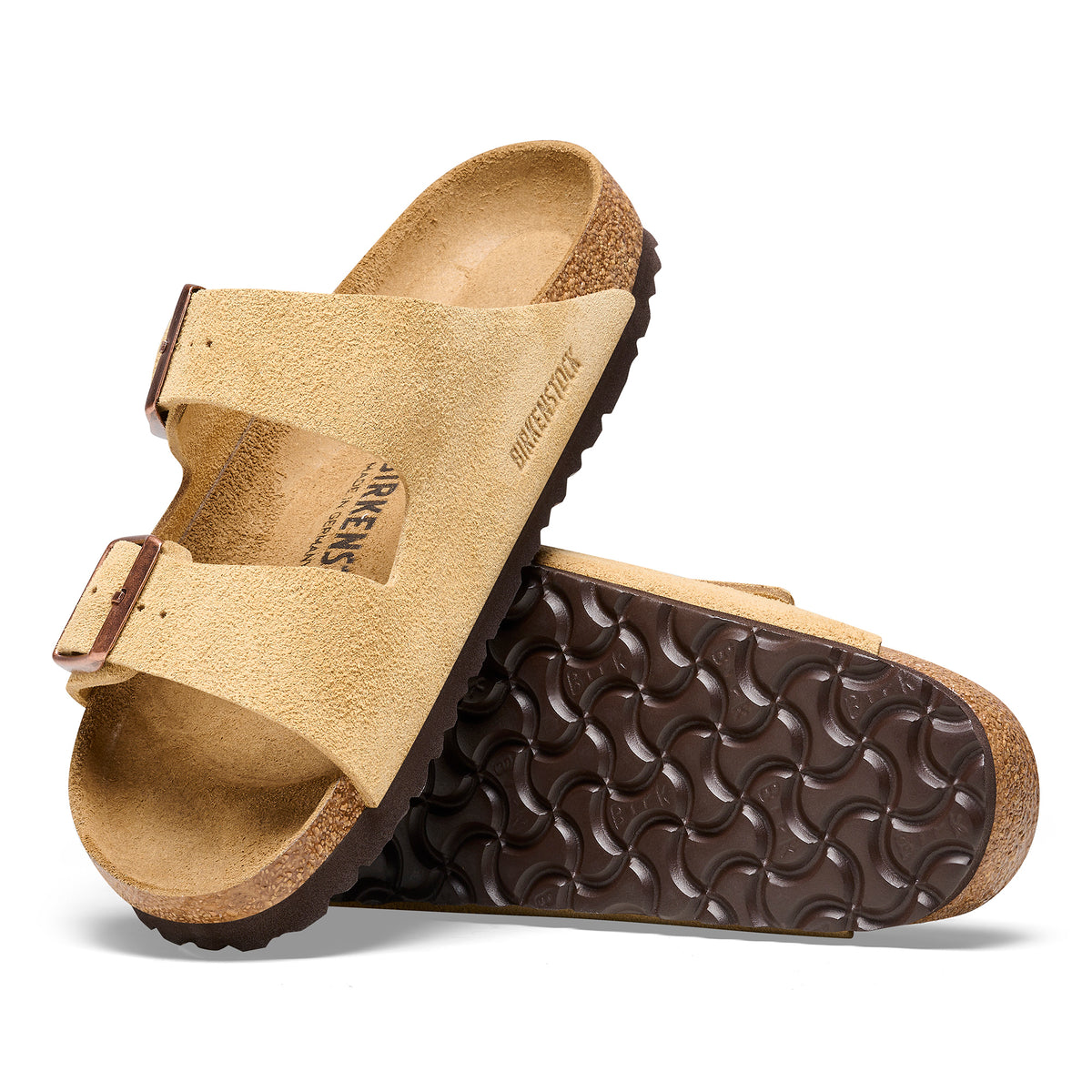 Birkenstock light brown suede leather. Lots of wear left! Birkenstock Boston Soft Footbed Suede Leather Taupe | Slip  main image 4