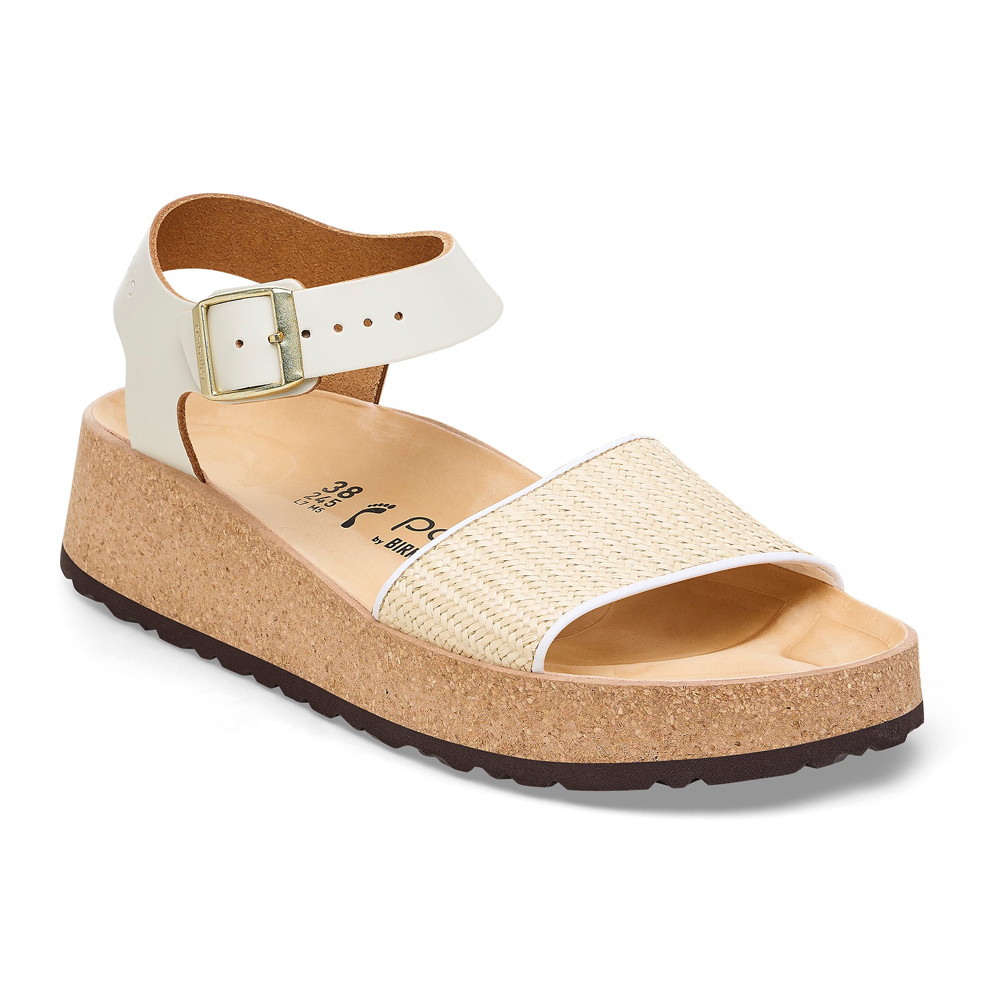 Birkenstock Papillio Glenda Natural Leather / Synthetics Women's 5