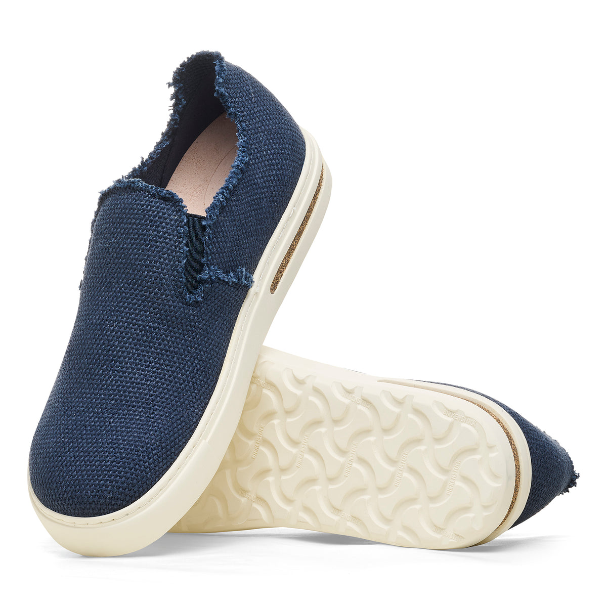 Birkenstock Slip-On Suede Sneakers in Denim Blue Ladies 10/Mens 8 $55 Meet the BIRKENSTOCK Oswego, the perfect casual slip-on shoe  main image 4