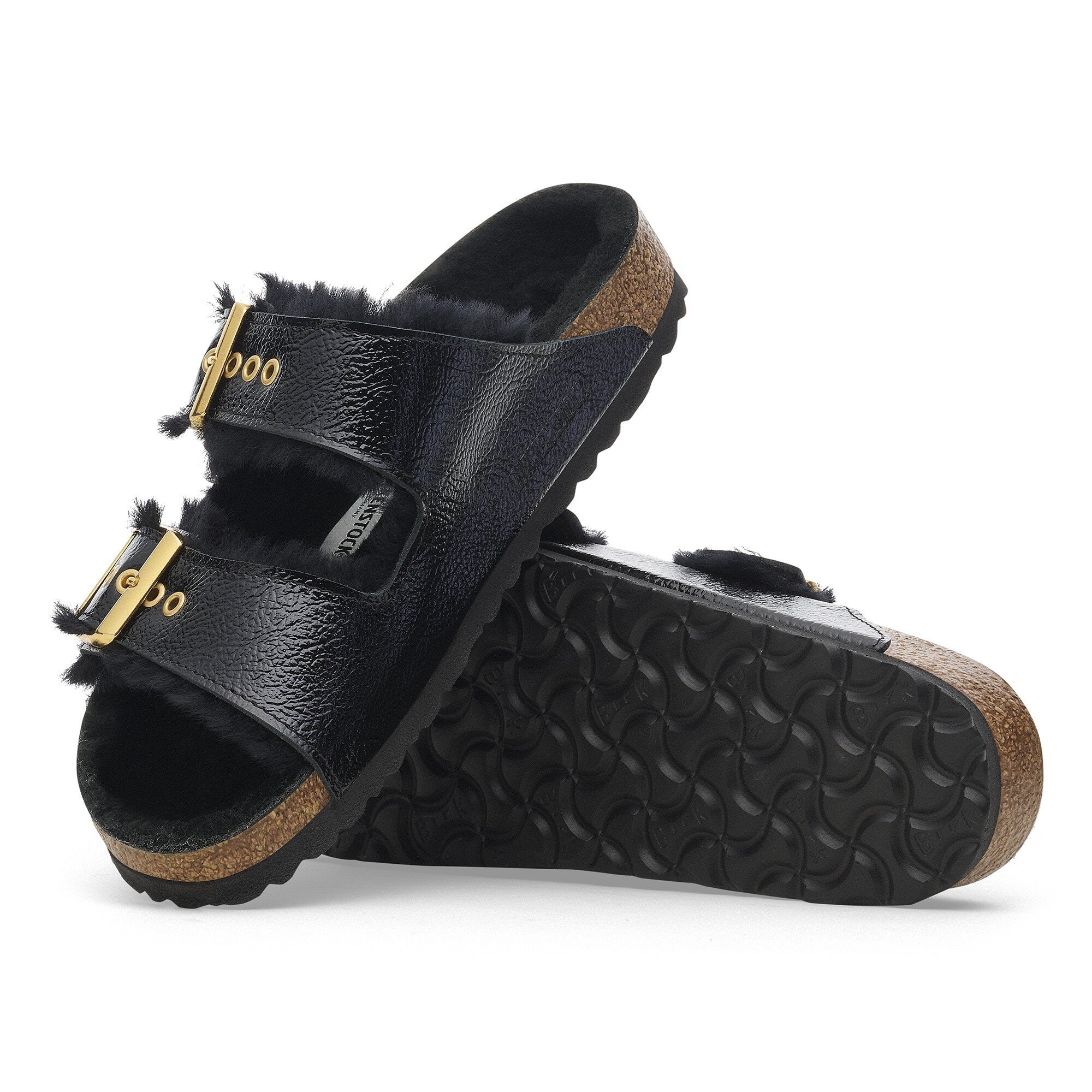 BIRKENSTOCK 2024 Arizona Sandals in Black Patent [size 9 / 40]