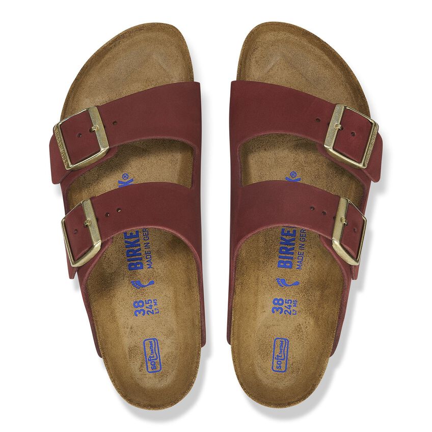 Birkenstock Arizona Soft Footbed Nubuck Leather Women's
