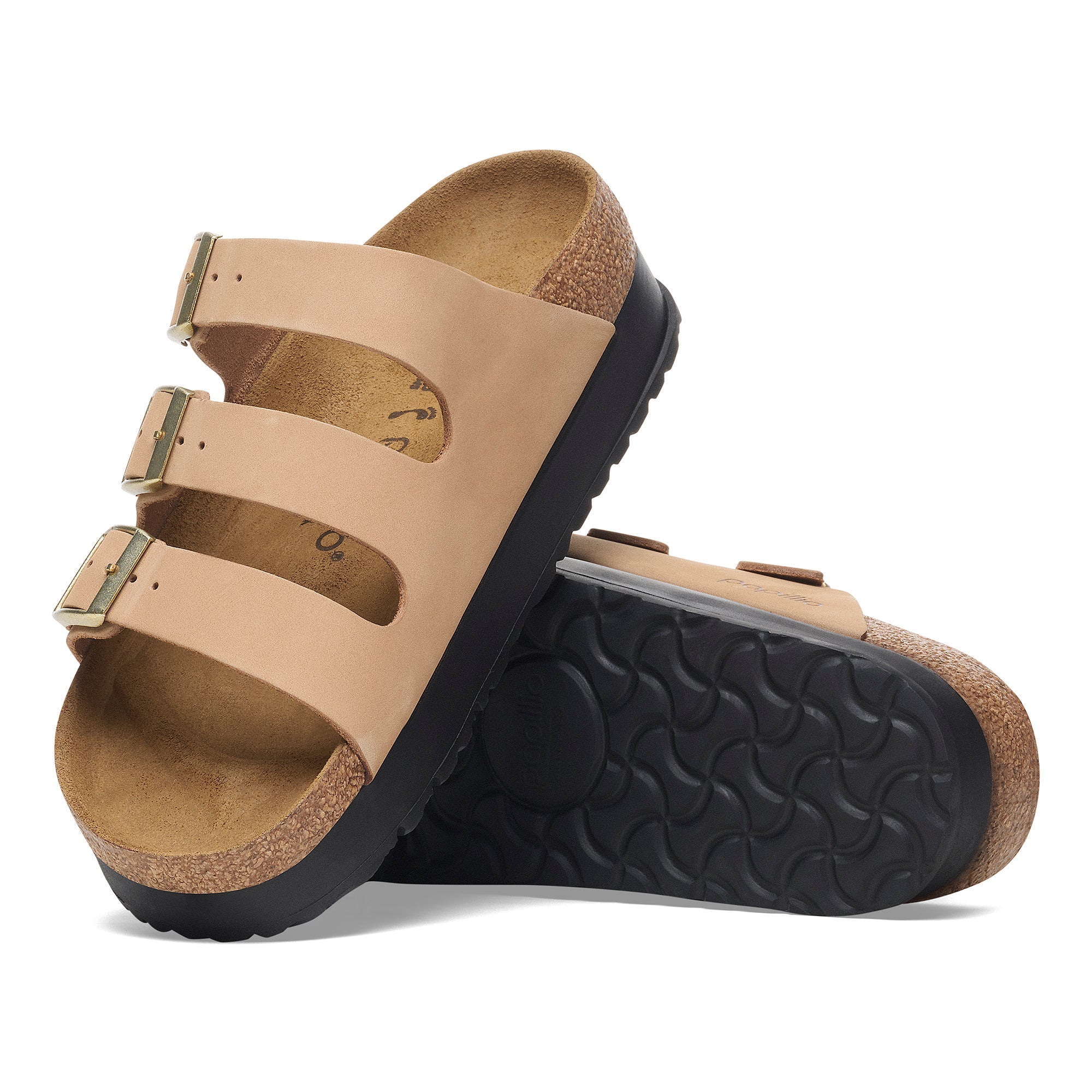 Birkenstock Florida Flex Platform Nubuck Leather Women's 4