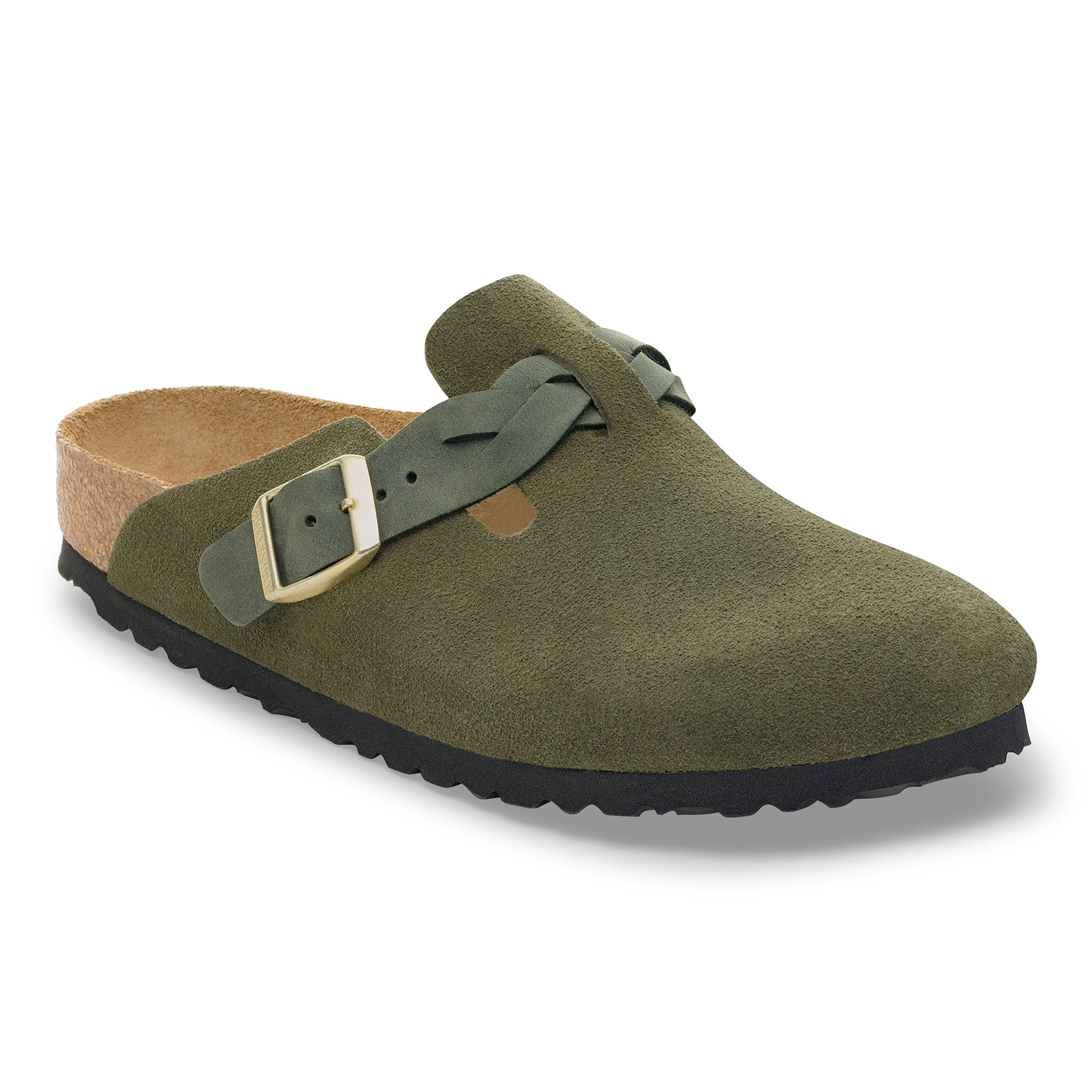 Birkenstock Boston Braided Suede Leather Women's 4
