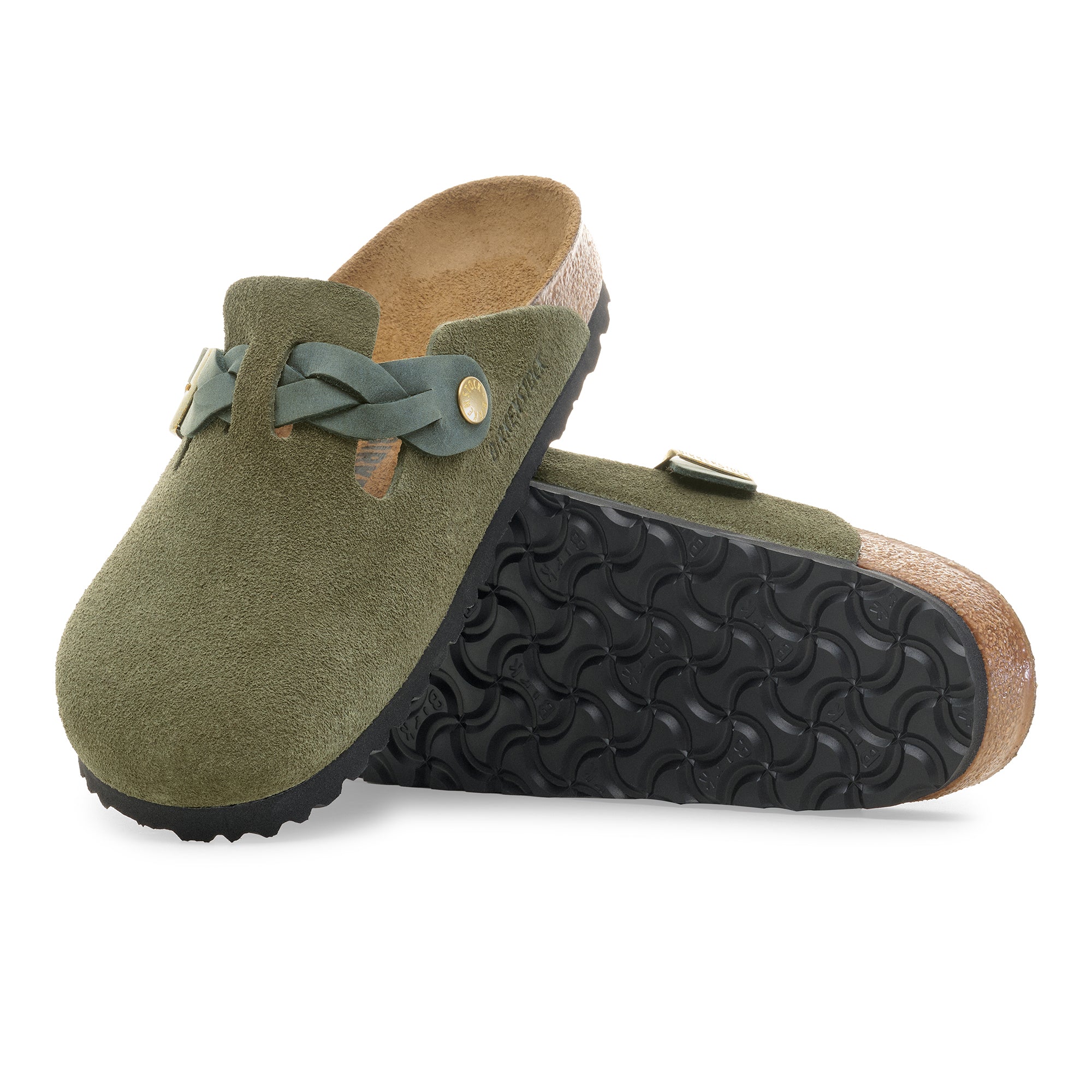 Birkenstock Boston Braided Suede Leather Women's 5