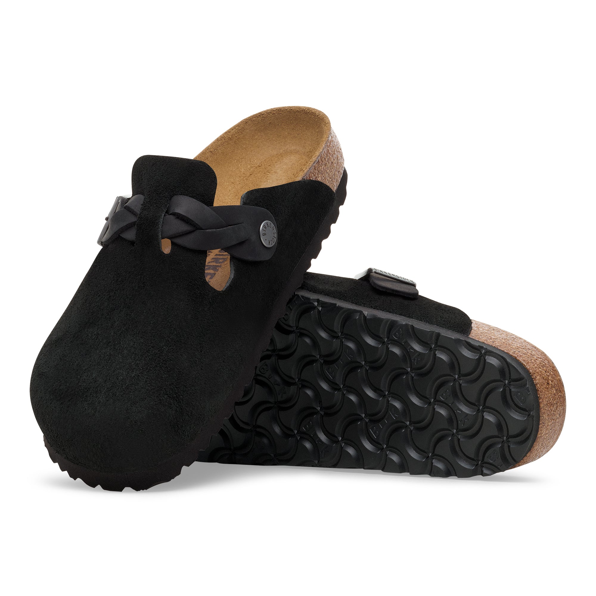 Birkenstock Boston Braided Suede Leather Women's 2