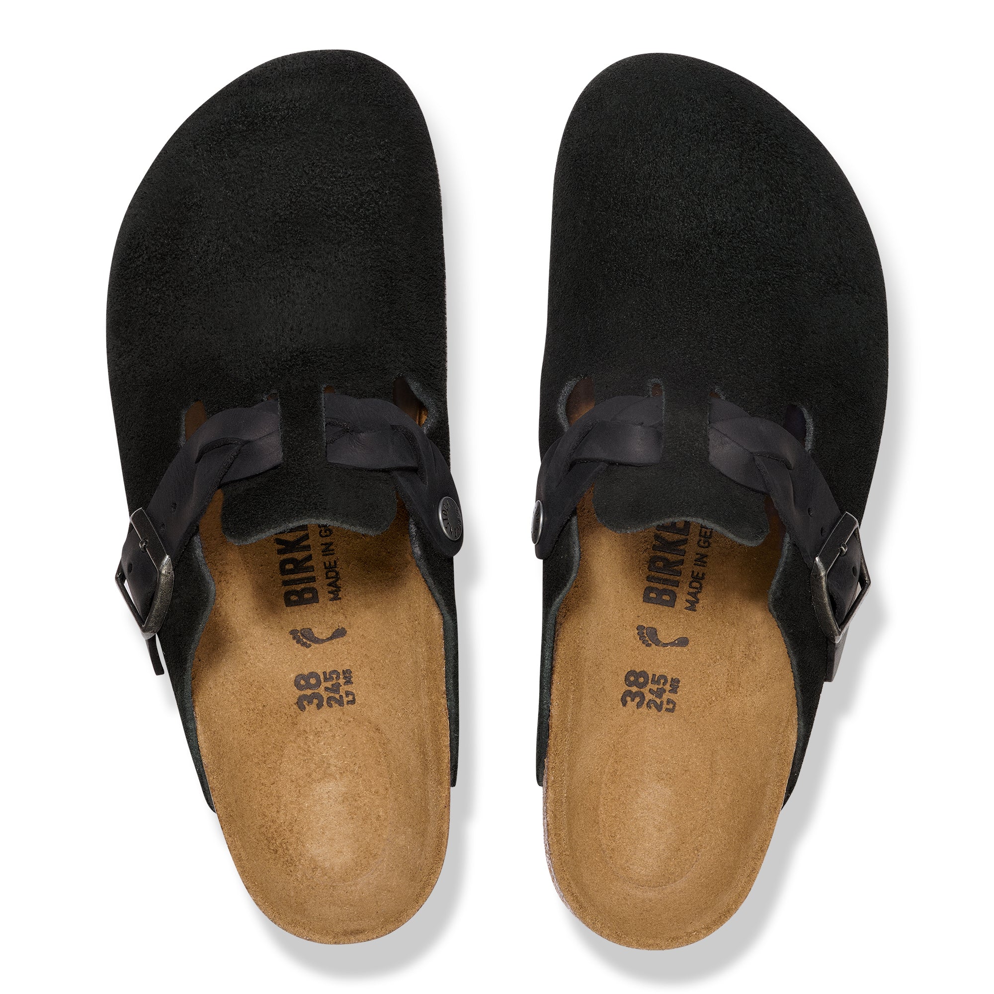 Birkenstock Boston Braided Suede Leather Women's 3