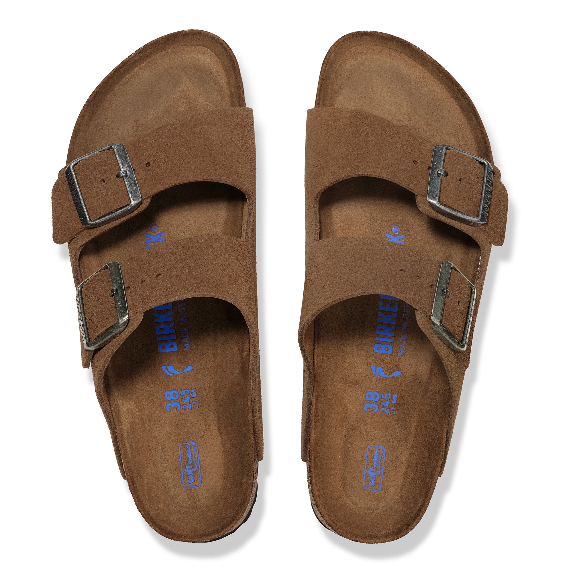Birkenstock Arizona Soft Footbed Suede Leather Women's (MEDIUM/NARROW WIDTH) 21