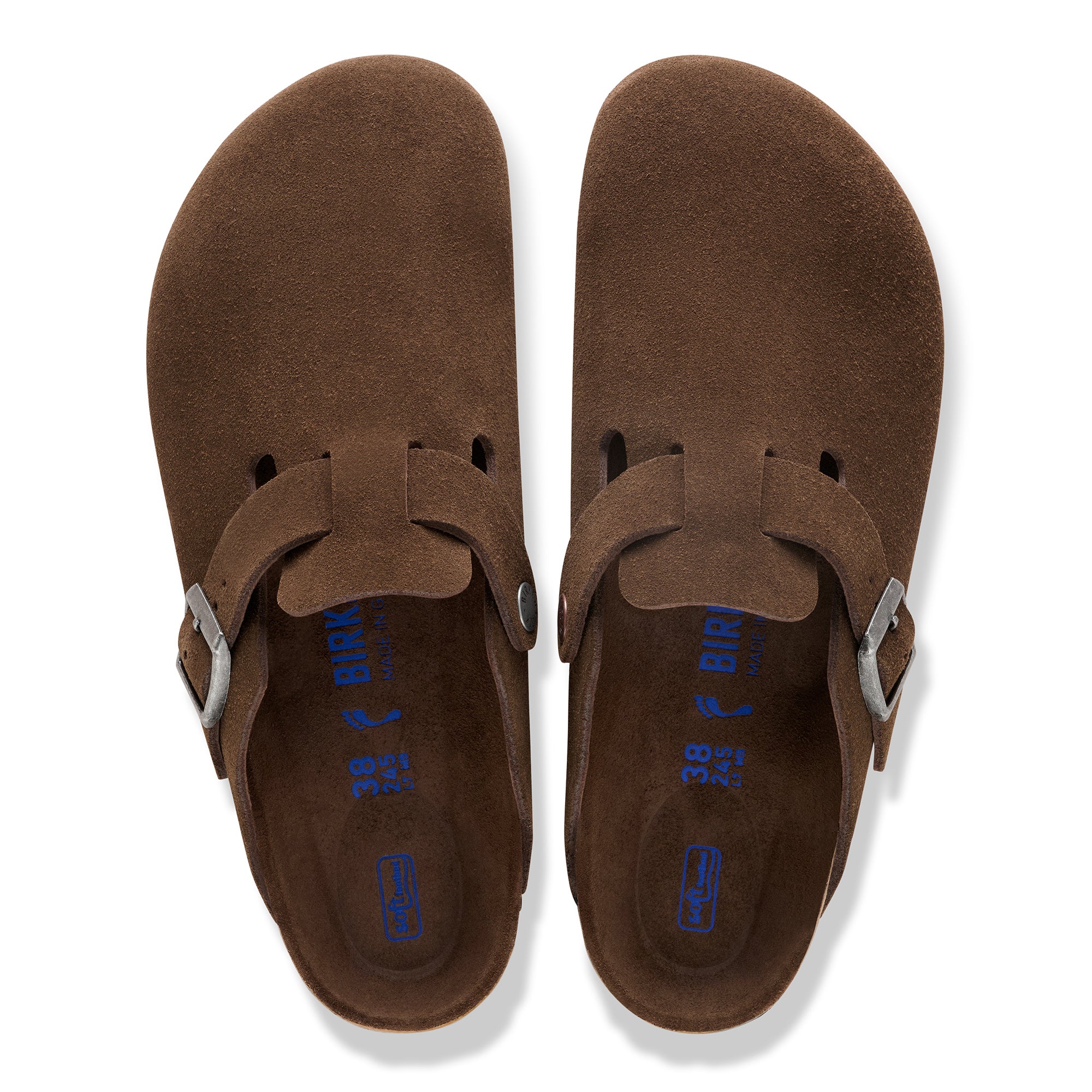 BIRKENSTOCK BOSTON SOFT FOOTBED SUEDE LEATHER WOMEN'S 14