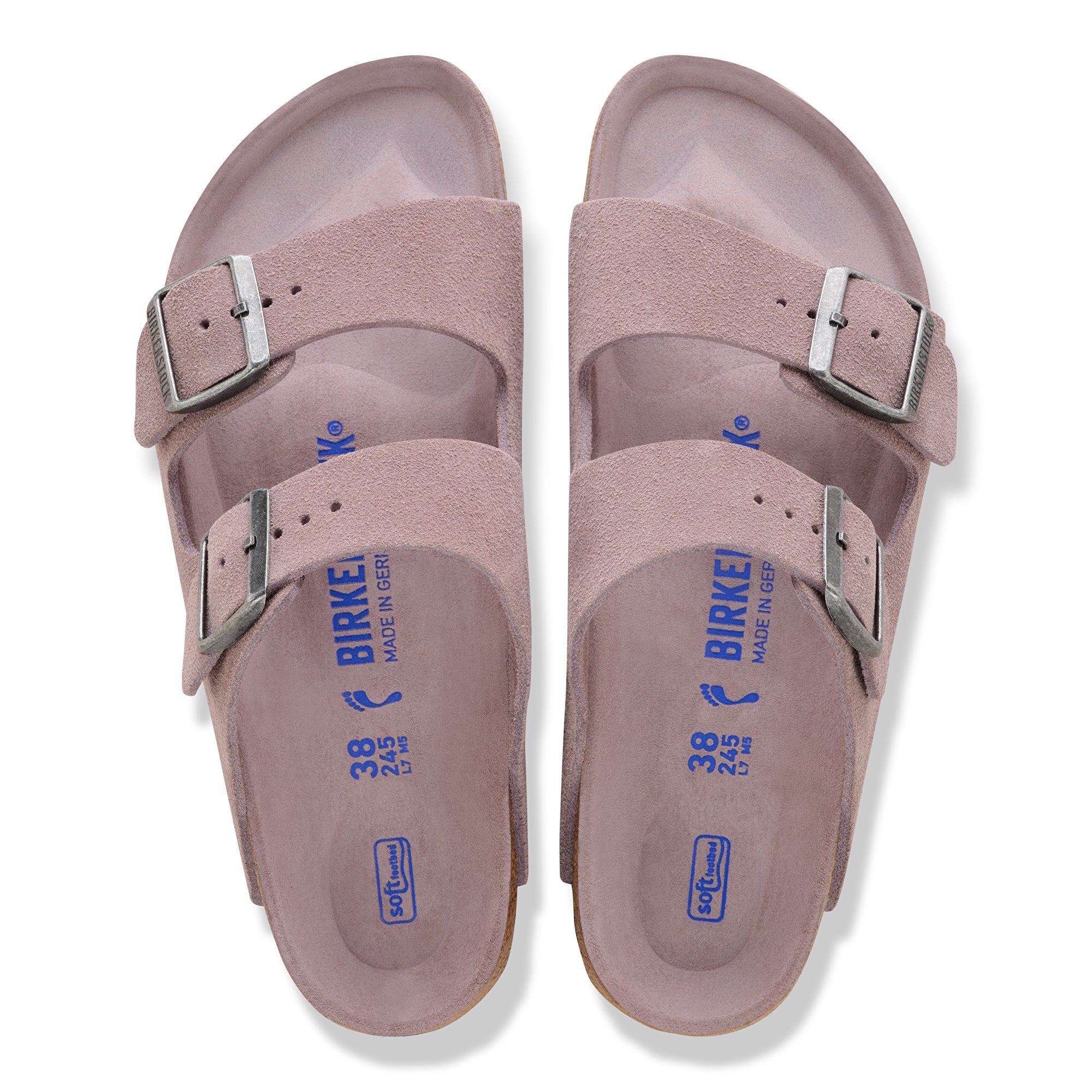 Birkenstock Arizona Soft Footbed Suede Leather Unisex (REGULARE/WIDE WIDTH) 15