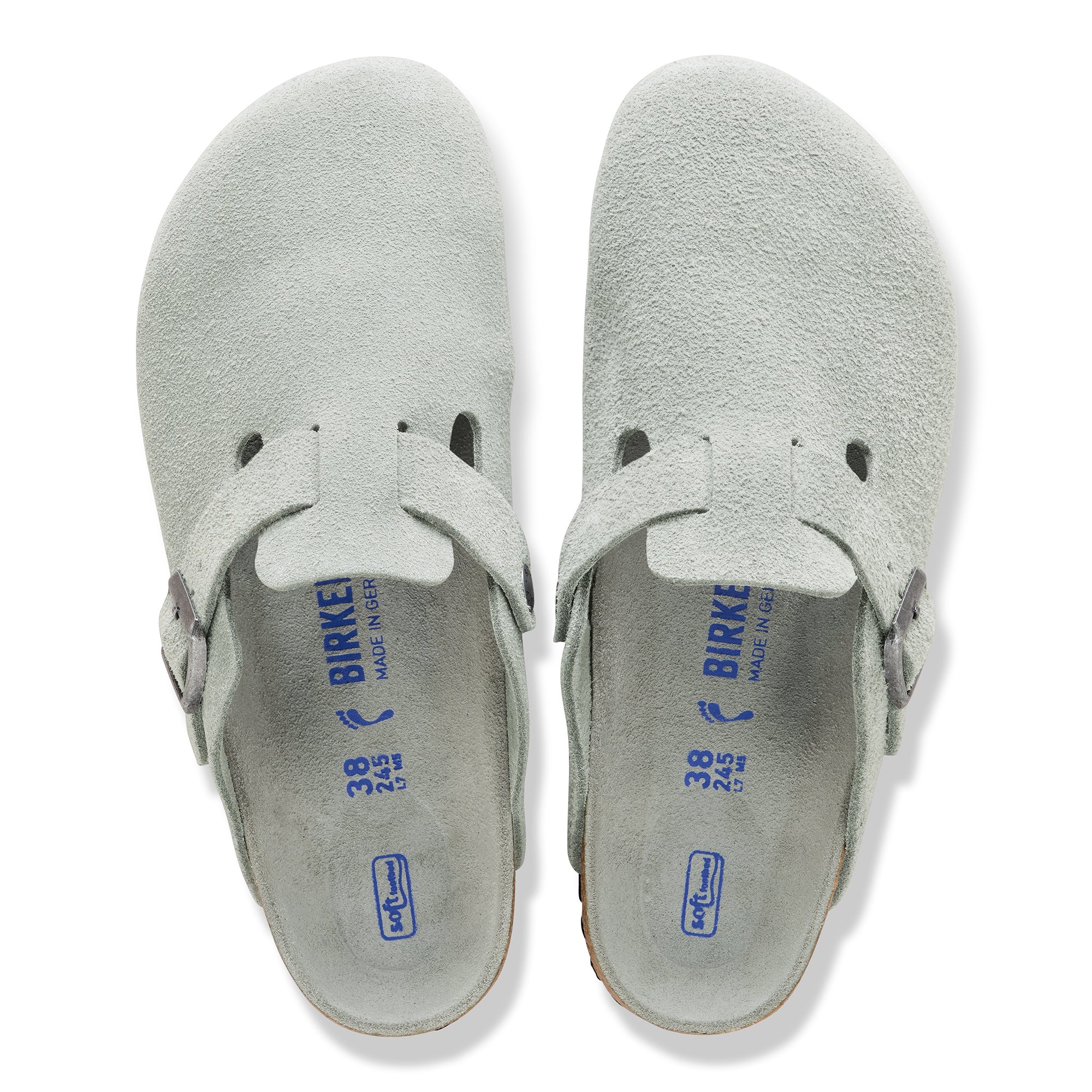 BIRKENSTOCK BOSTON SOFT FOOTBED SUEDE LEATHER WOMEN'S 17