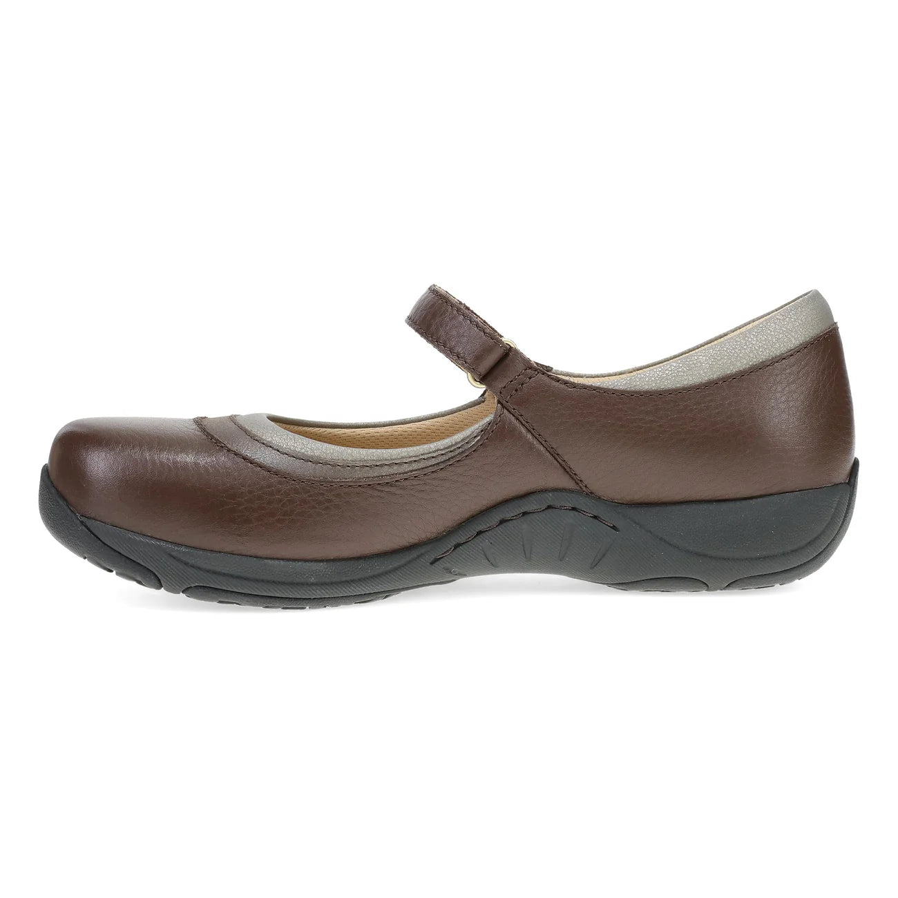 brown shoe on a white background
