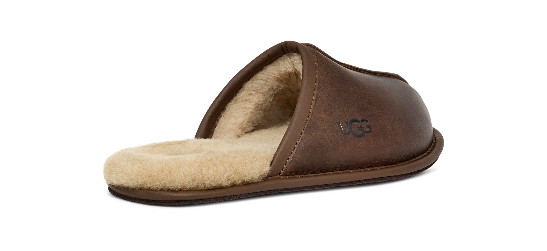 Ugg Scuff Leather Slipper Men's 4