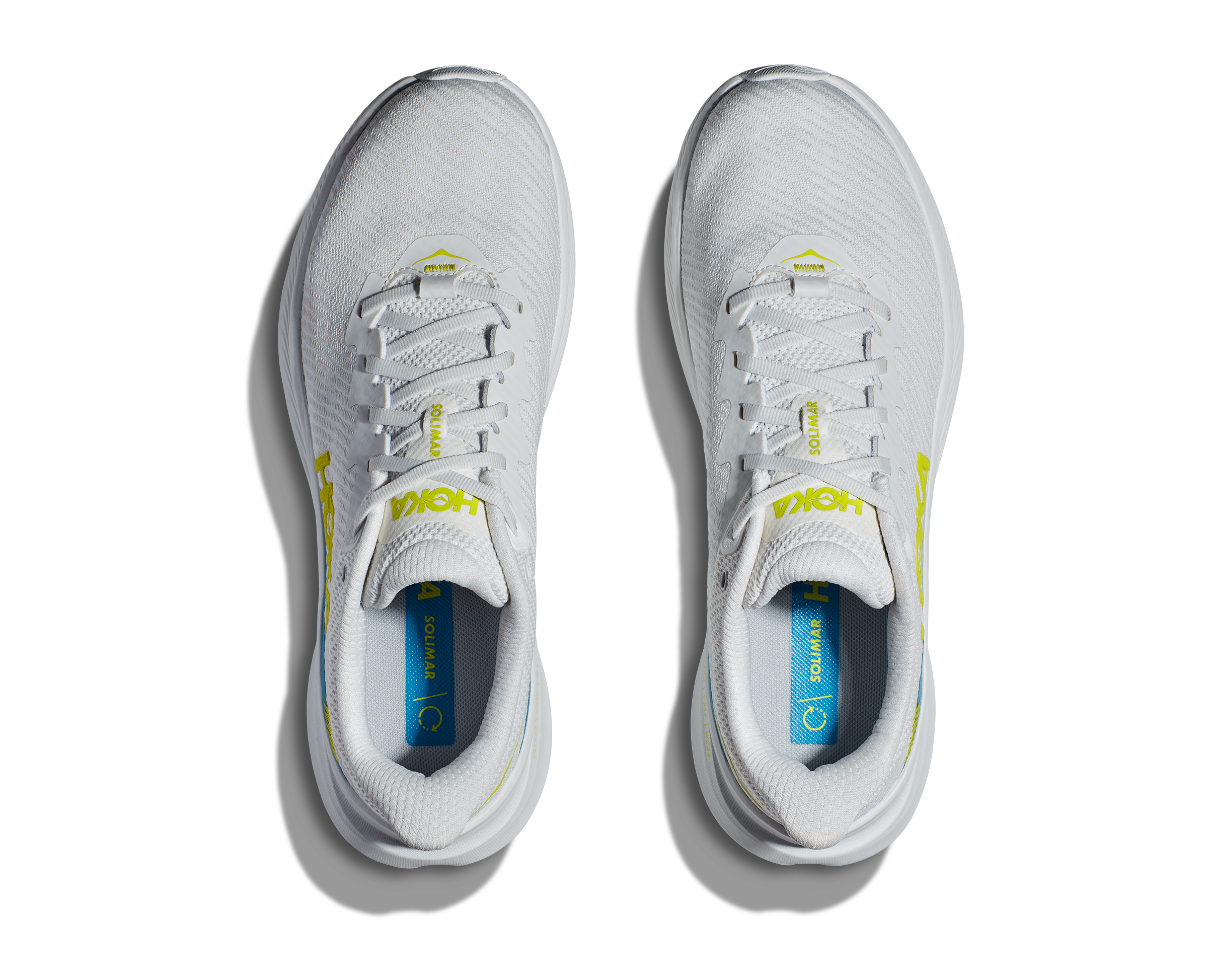 Men's Hoka Solimar Color: Blanc De Blanc / Diva Blue