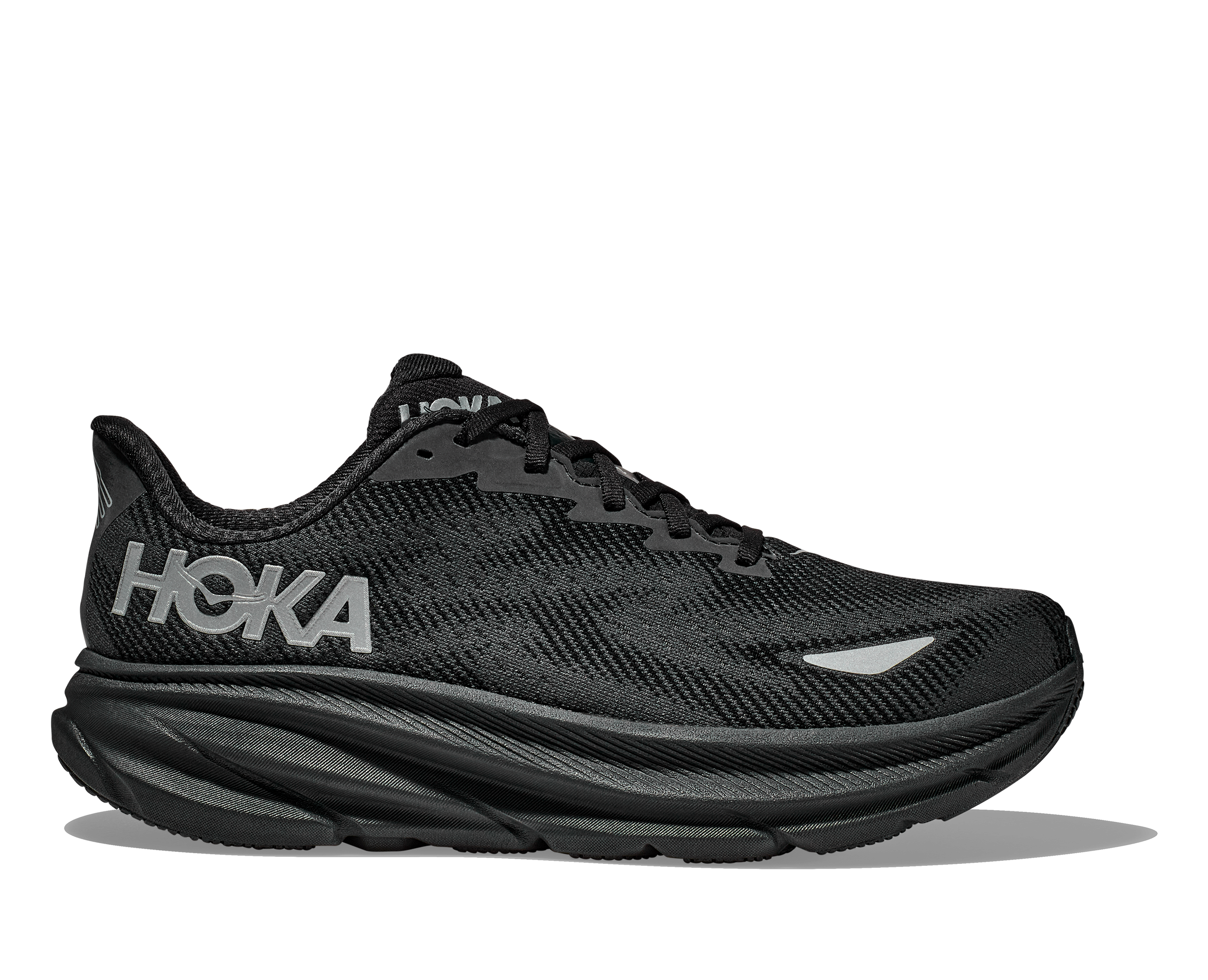 Men's Hoka Clifton 9 GTX Color: Black/ Black