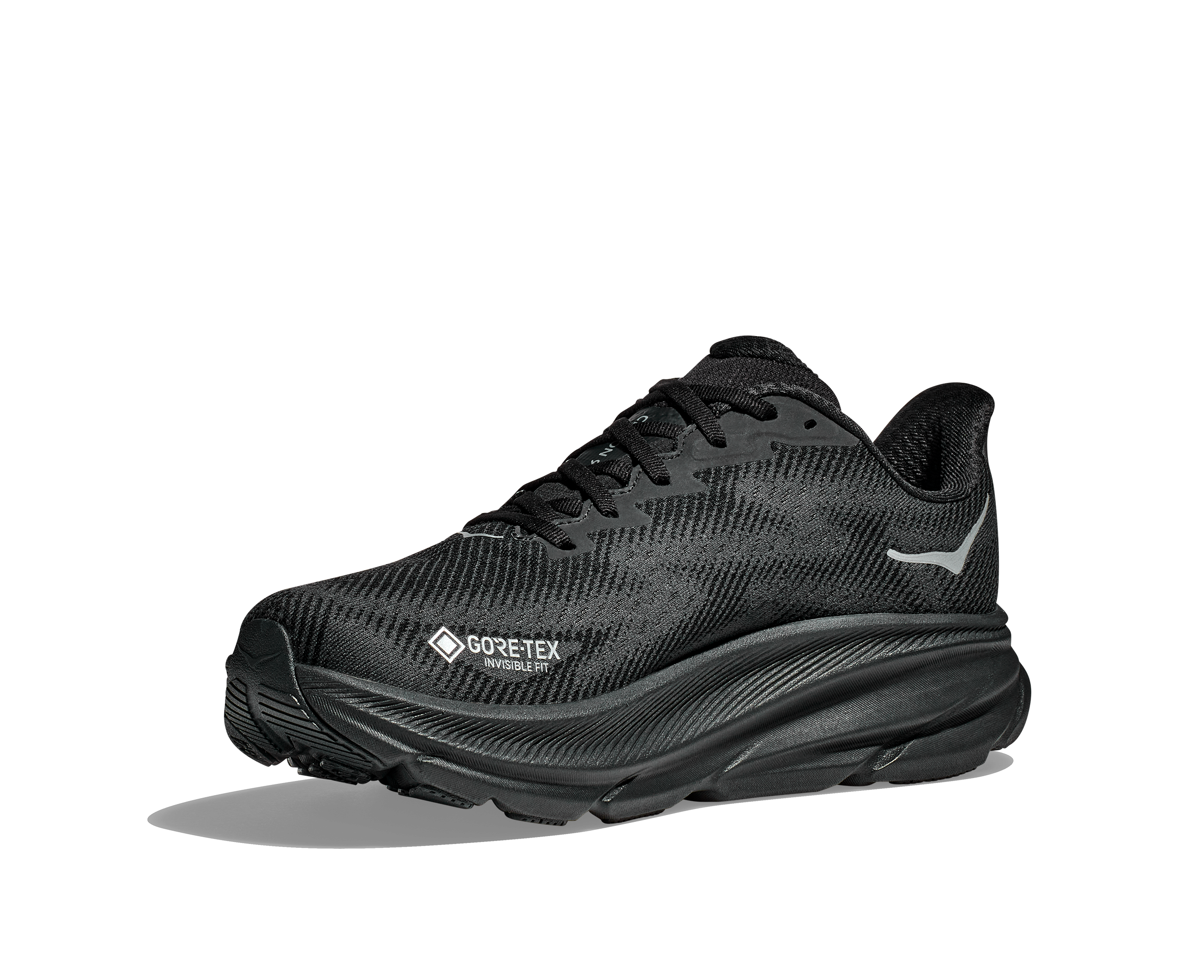 Men's Hoka Clifton 9 GTX Color: Black/ Black